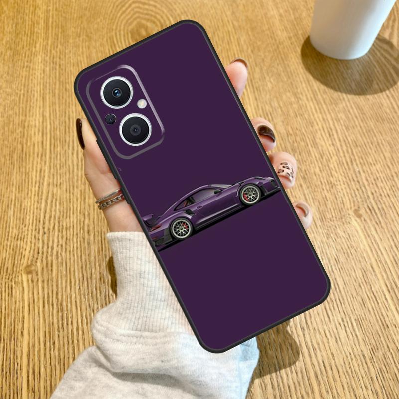 Sports Car Style Case For OPPO Find X6 X5 X3 X2 Pro Lite Neo Reno 7 3 4 5 6 8 Lite 8T 2Z 4Z 5Z Cover Coque