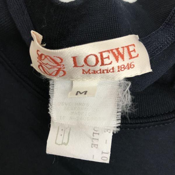 Loewe Anagram Logo Short Sleeve Tee Men M Dark Navy Vintage Japan(USED)