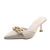 Summer Womens Mules With Rubber Sole And Pu Insole For Casual Outfits