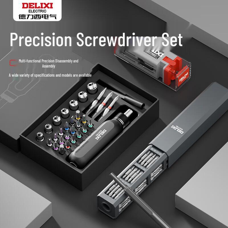 DeLixi Ratchet Screwdriver Tool Set