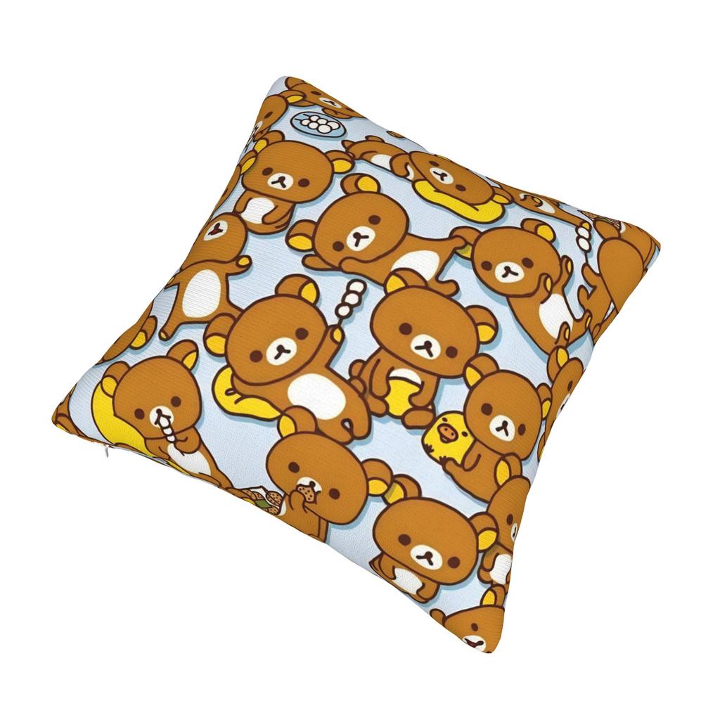 R-Rilakkumas Cartoon Pillow Cover Merch Printed Cushion Cover Decorations Pillow Case Cover Home Multiple Sizes