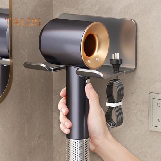 Uchwyt na suszarkę do włosów, ścienny stojak do przechowywania prostownicy do włosów, łatwy montaż, organizer łazienkowy, wieszak druciany do uporządkowanego przechowywania