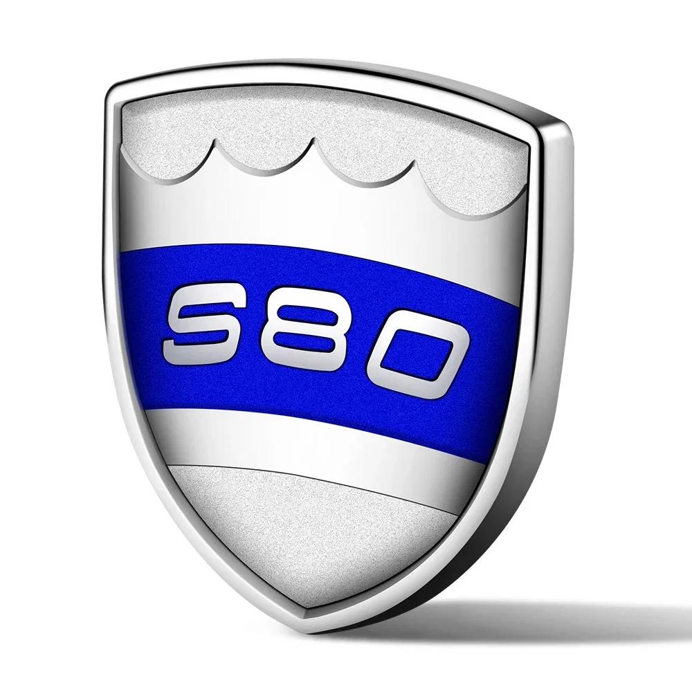 Kovový Letter Car Zadní kufr Znak Samolepka Decal Pro Volvo C30 S40 S60 S60L S80 S80L S90 V40 V60 V90 XC40 XC60 XC90 Znak