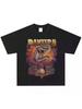 2025 Pantera Band Rock American Retro T-Shirt Street Made Old Heavy Hip Hop Short Sleeve Vintage High-Quality Luxury Brand