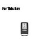 Aluminum Alloy Leather Car Smart Remote Key Fob Case Cover Holder Bag With Keychain For Acura CDX TLX RLX RDX MDX ILX 2016-2020