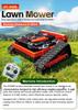 Remote Control Crawler Lawn Mower: Automatic Garden Mower