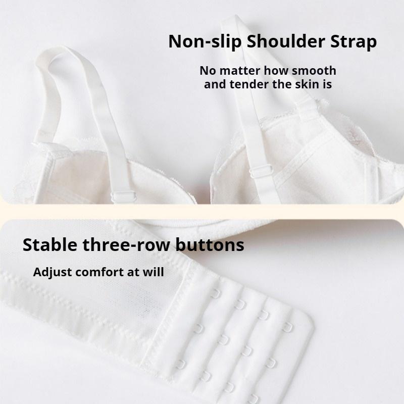 Große Größe Spitze Bügel Unterwäsche Sexy Push-up Brüste Um Erschlaffen Zu Verhindern Schmetterlingsrücken Tiefer V BH