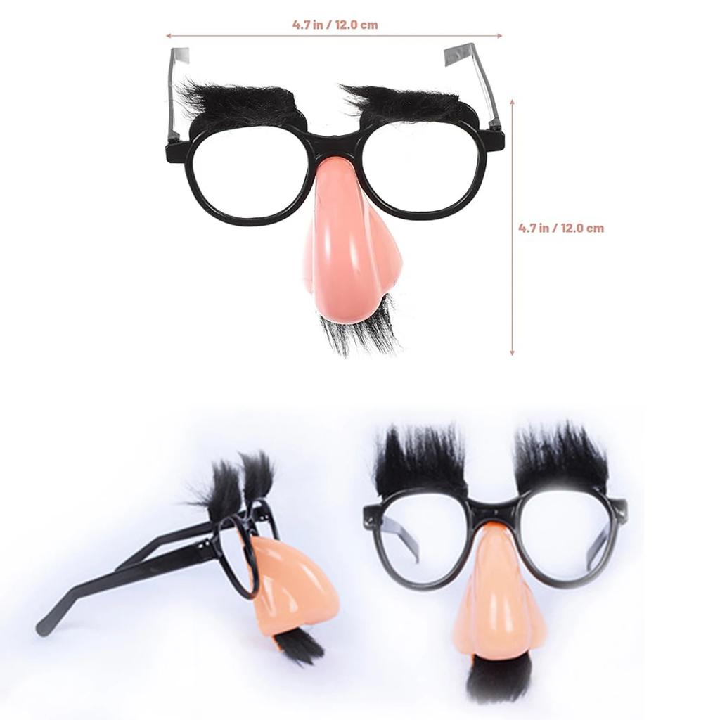 Gruselige Verkleidungs-Augapfelbrille Goo Goo Augenbrille Verkleidungsbrille mit lustiger Nase Augenbrauen und Schnurrbart für Halloween-Party