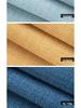 Thick Linen Cotton Coarse Weave Fabric for Sofa Cushions, Seats, and Soft Packs In Plain Colors