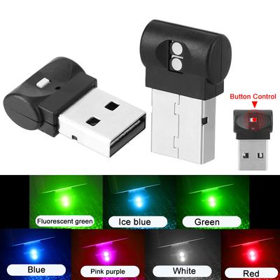 7 Colors Automobile USB Atmosphere Lamp LED Modification Free Decorative Light