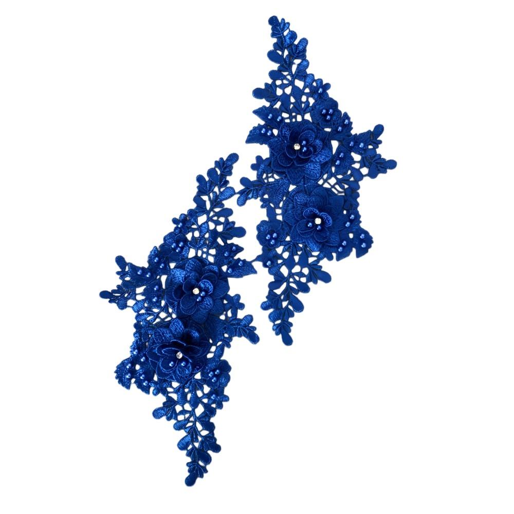 3D Rhinestone 3D Bead Embroidery Patch Multicolor Wedding Dress Accessories  Garment Decoration