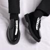 New bright leather men's shoes business casual British leather shoes men's invisible suit heightening shoes