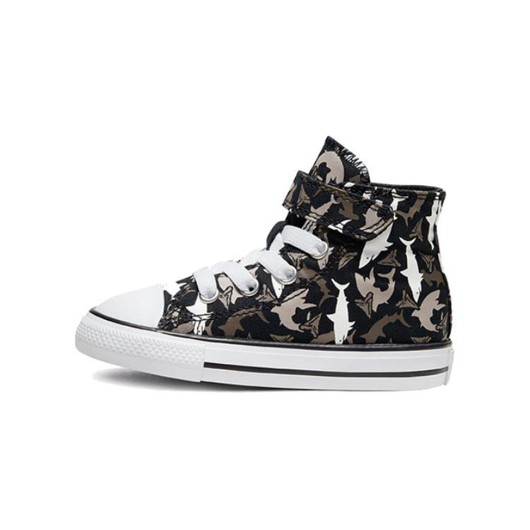 

Converse Chuck Taylor All Star Shark Bite Easy-On High-Top Canvas Shoes Black Infant And Toddler 22