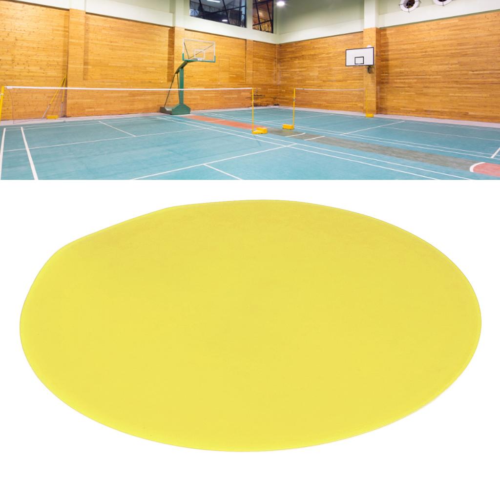 10pcs Sports Floor Spots Marker Flat Disc Marker Bright Color Flat Field Floor Spots for Tennis Soccer Training Yellow
