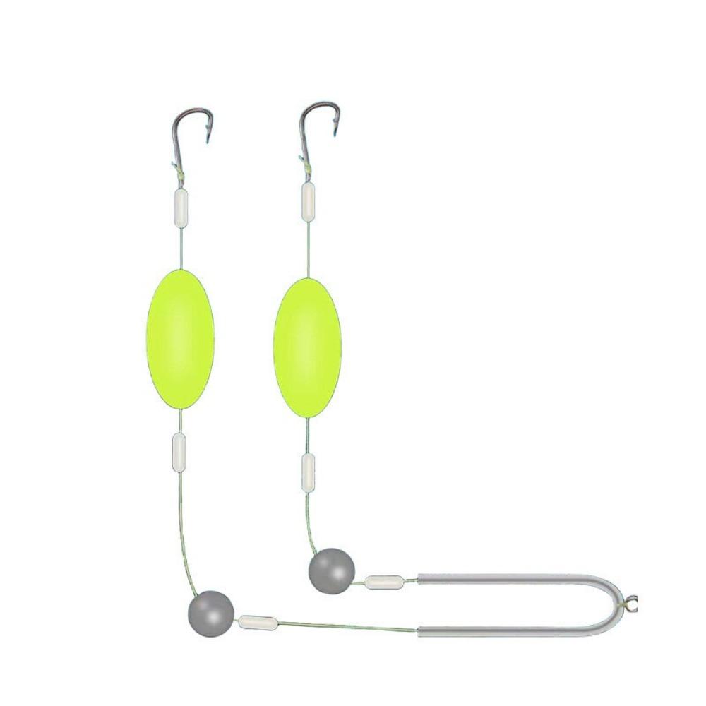 Edelstahl Doppelhaken Reverse Bottom Rig Anti-Verwicklung Schnurhaken für Angelzubehör