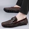 Italian Loafers Dress Shoes Men Loafers Leather Men's Business Shoes for Men Formal Mariage Wedding Shoes Trendy Flats