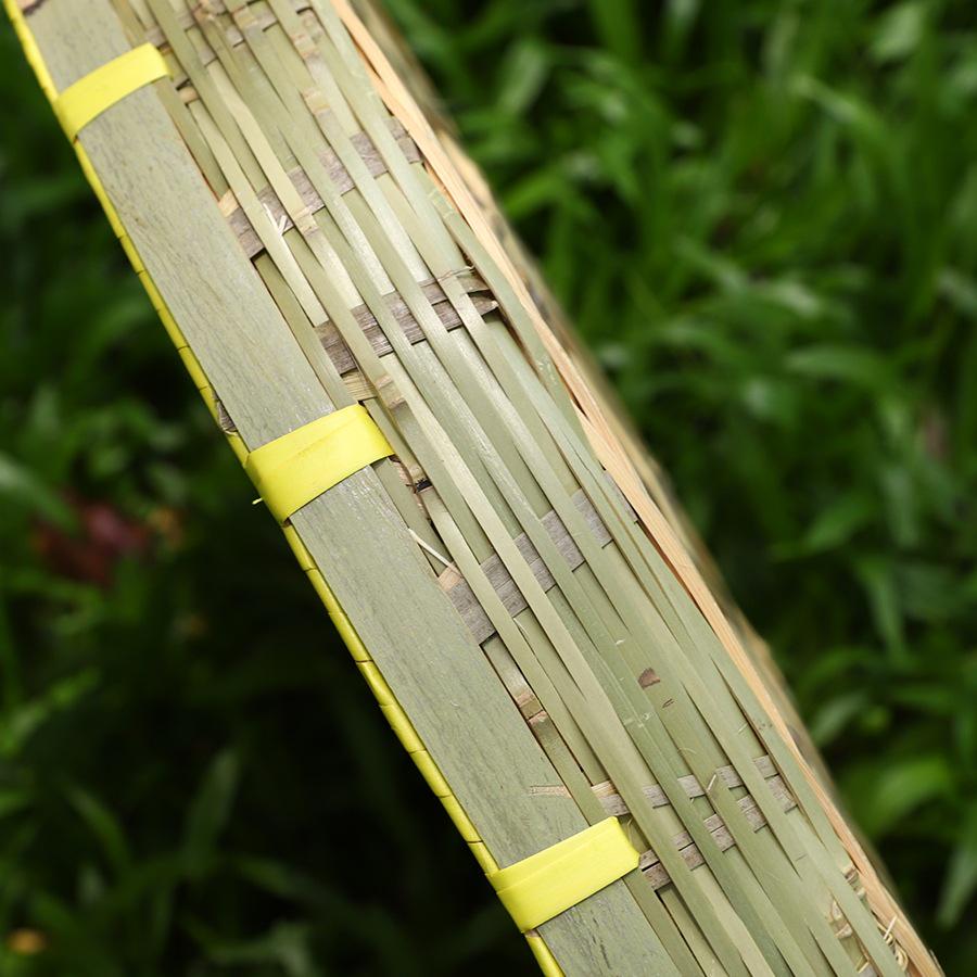 Large Round Bamboo Sieve: Decorative Winnowing Basket for Rice, Drying, and More