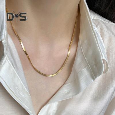 Women Necklace Snake Bone Chain No Pendant Two Color Available Women Dating Daily Wear Banquet Work Party Neck Jewelry Holiday Gift