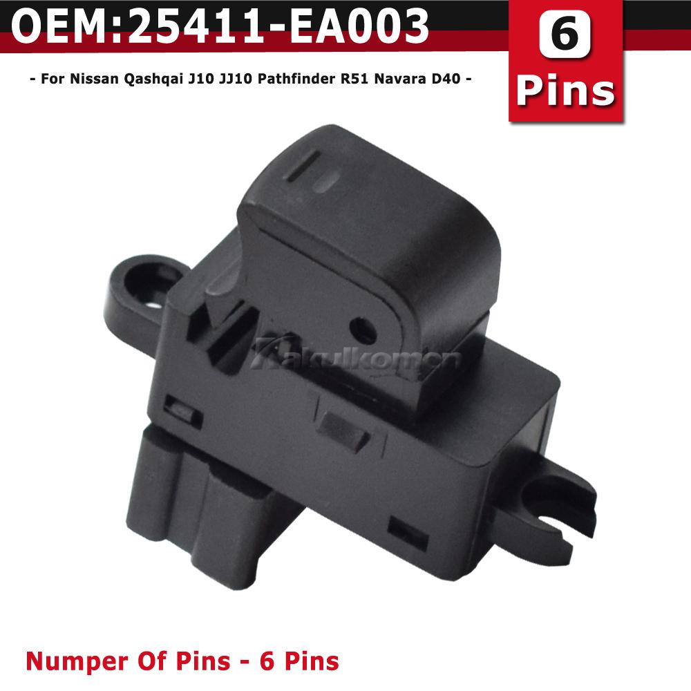 25411-EA003 25411EA003 Power Window Regulator Assist Switch For Nissan Frontier Xterra Pathfinder Note