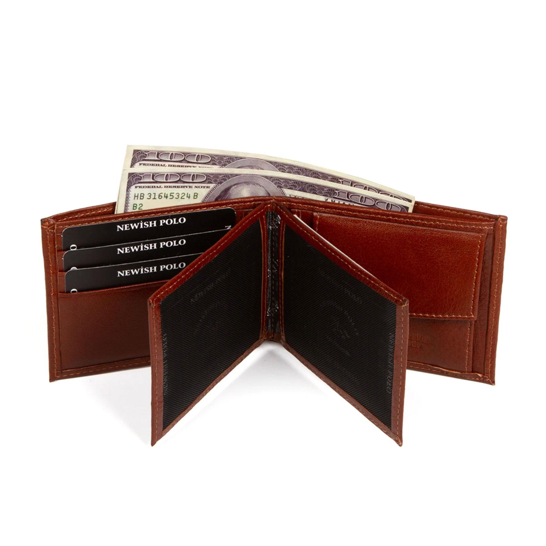 

Кошелек Lederax из натуральной кожи с отделением для монет LD434 светло-коричневого