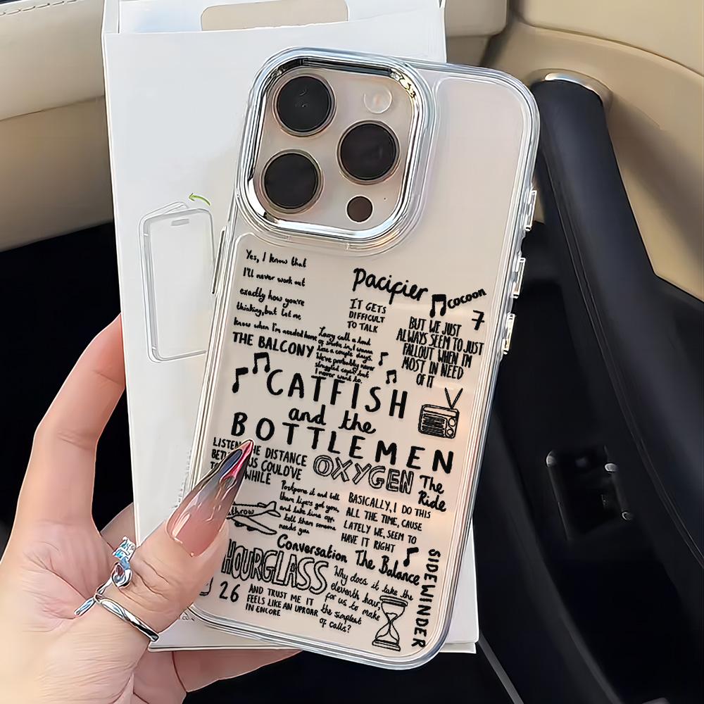 

Чехол для телефона Catfish And The Bottlemen для iPhone 17 16e 16 15 14 13 12 11 mini Pro Max X XR XSMAX 8 7 Air Plus Прозрачный Мягкий Чехол iPhone XSMax