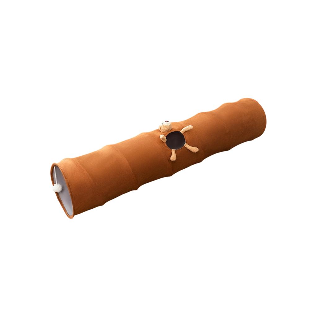 Cats Tunnel Toy - Interactive Self-Entertaining Pet Play Tube With Built-in Toys & Fabric For Cats
