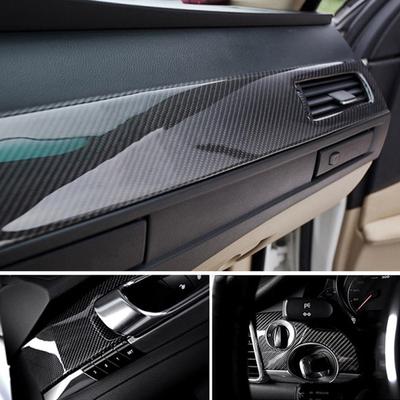 100x30cm 5D Carbon Fiber Vinyl Film Stickers Car Protective PVC DIY Flexible Waterproof Self Adhesive Decals Auto Accessories