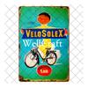 WellCraft Cartelli in Latta per Biciclette Velosolex Targhe Murali Retro per Bici Decorazione Pub WX
