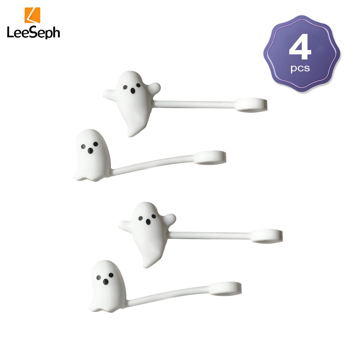 

Крышка для соломинки Leeseph Halloween Ghost, силиконовая многоразовая пылезащитная крышка для питьевой соломинки, аксессуары для чашки Stanley Cup