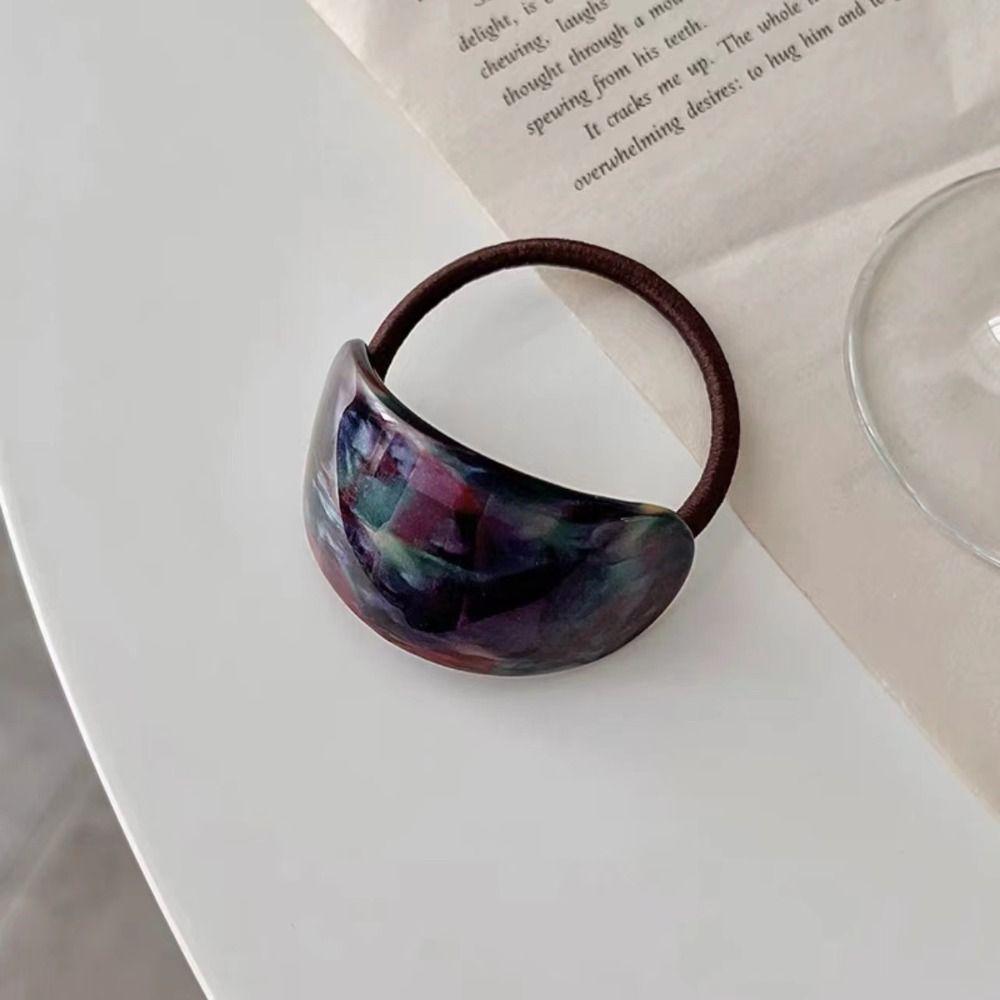 Portable Hair Ring Elastic Rubber Band Fashionable Head Rope  Women