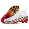 Adult high-top football shoes New gold-plated sole AG spike sneakers Men's adult grass game training shoes