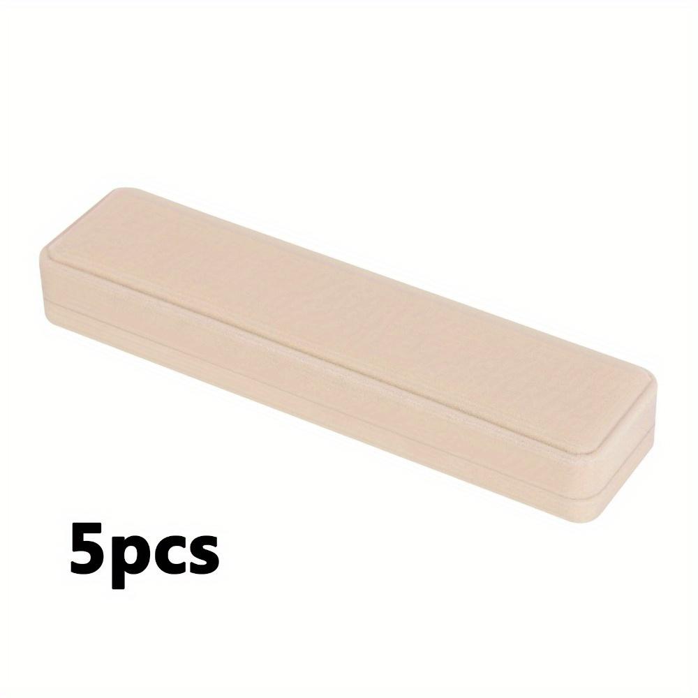 

5 шт. Длинная бархатная цепочка для ожерелья, подарочная коробка, подарочные коробки для ювелирных изделий премиум-класса, подарочные коробки для ожерелий на свадьбу, помолвку, годовщину 5pcs бежевый