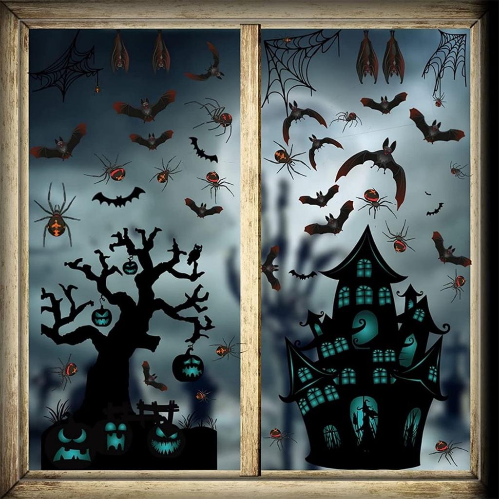 6-Pack Halloween Castle Decoration Wall Sticker Window Sticker Creative Wall Sticker
