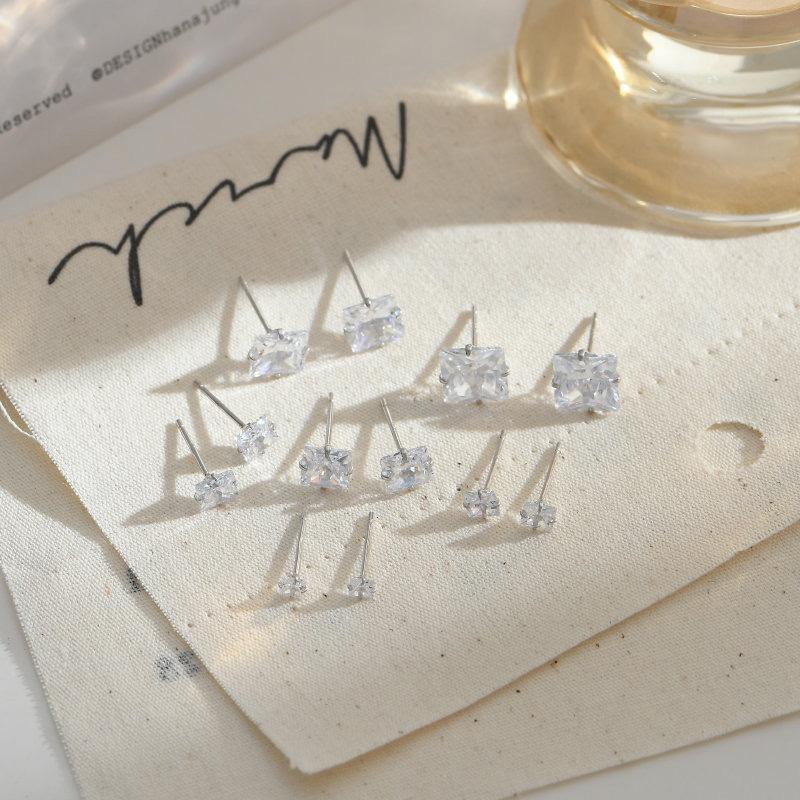 Beixi S925 Silver Women s Small Lightweight Luxury Earrings - Simple, Elegant Ear Cartilage Studs. 99 Silver