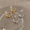 Gold Color Round Earrings for Women Earcuff Women No Pierced C Shape Geometric Earclip Ear Bone Clip Punk Jewelry