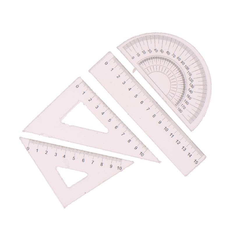 4 шт. 1:12 миниатюрных линеек для кукольного домика, обучающая, для рисования, модель-симулятор, игрушка