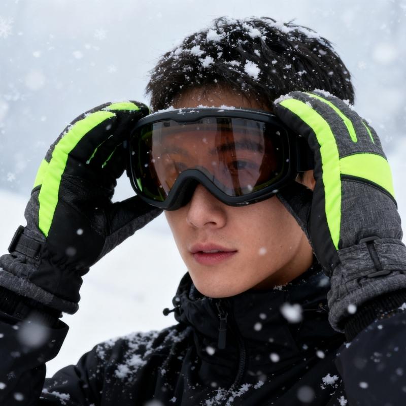 Children's Insulated Snow Gloves Waterproof Thickened Cuffs Hand Cover Warm Winter Sports Mittens for Boys and Girls