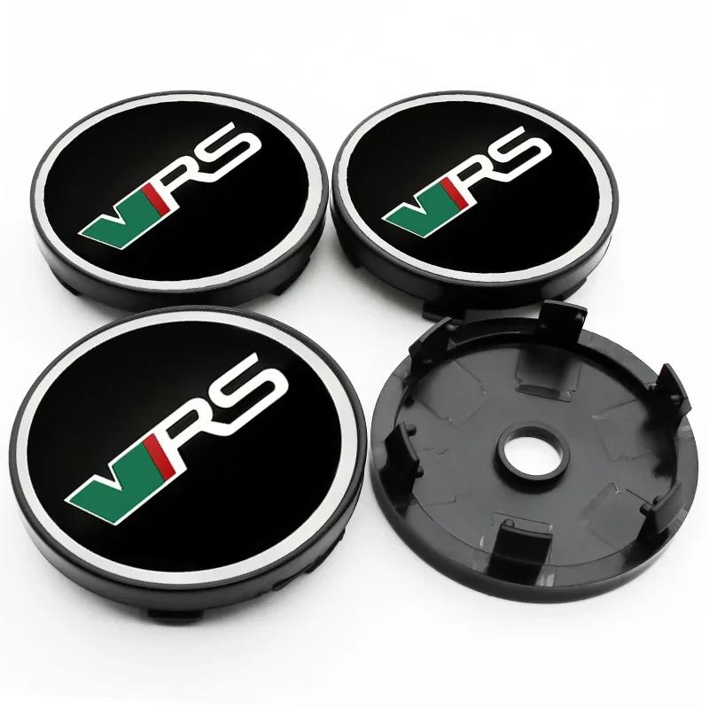 2025 Fierbinte 4 buc 56mm+60mm Capac Centru Jantă Roată Mașină Capac Jantă Embleme Autocolante Pentru Skoda Rapid Octavia A5 RS Kodiaq Fabia A7 2022 Ac