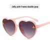 Children's Heart-Shaped Glitter Bee Sunglasses - Trendy Cartoon Style for Girls