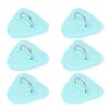 6Pcs PVC D Ring Patch Elastic Rope Set Stainless Steel D Ring Patch Bungee Cord Set for Inflatable