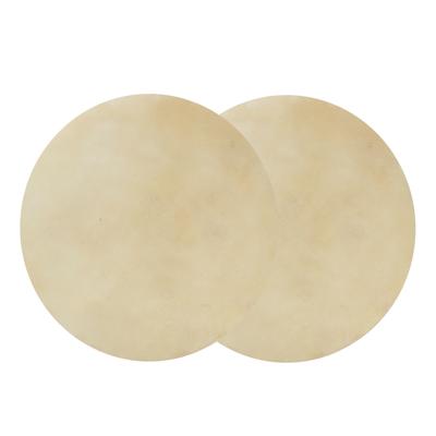 2pcs Drum Head Sheepskin Consistent Clear Sound for African Bongo Drum (12.2in)