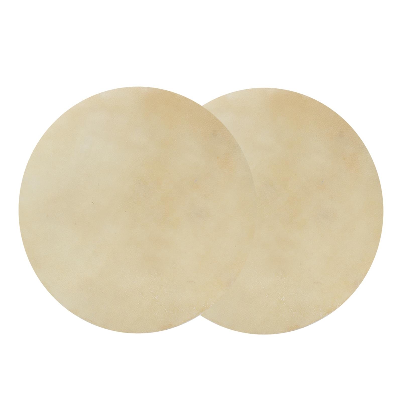 Painter 2Pcs Drum Head Sheepskin Consistent Clear Sound For African Bongo Drum (12.2In)