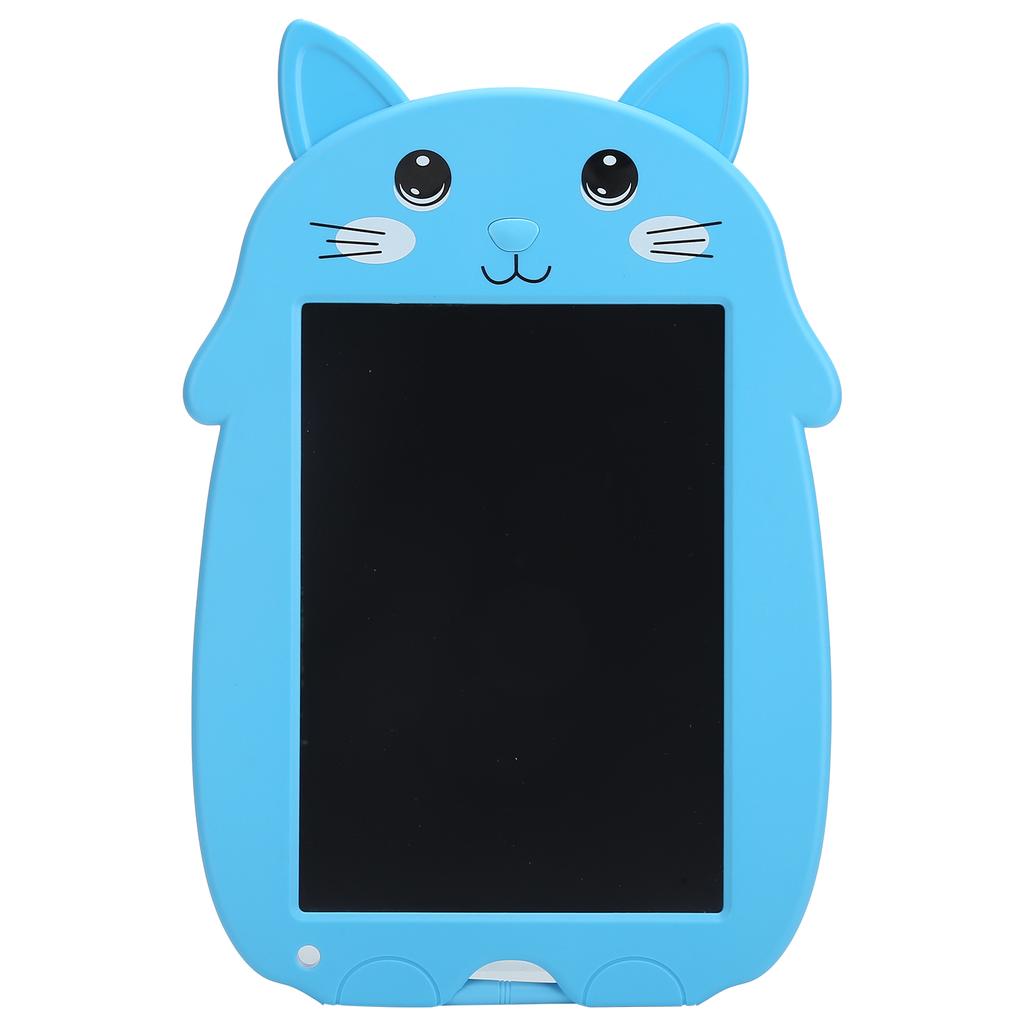 9in LCD Writing Tablet Cartoon Cat Digital Drawing Board with AntiErasing Lock for Children(Blue )