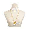 Fashion Pearl Chain Metal Horse Necklace Animal Pony Pendant Long Sweater Chain Pendant Necklace Jewelry Accessories Gifts