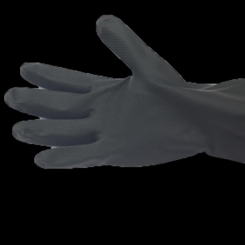Black Latex Household and Work Gloves