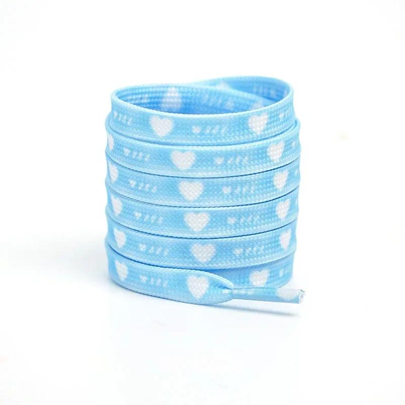 NEW Flat Pink Love Shoelace Personalized Valentine's Day Heart Shoelaces Rope Couples High Canva Sports Shoes Shoe Laces for AF1