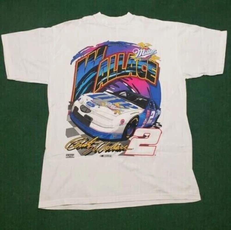 

Vintage Rusty Wallace Nascar T Shirt, Nascar Shirt, Rusty Wallace Shirt 90s NASC S