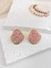 Stainless Steel Enamel Drop Earrings Studs for Women  Fashion Exquisite Temperament Earrings Womens Spring Jewelry Gifts
