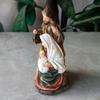 Handmade Holy Family Statues Painted Religious Sculptures Creative Christ Figurine  Home Decor