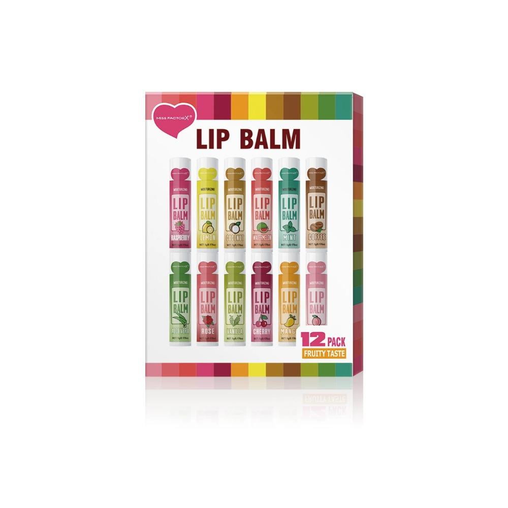 Moisturizing Lip Balm Set - 12PCS/Box, Long-Lasting Hydration, Deeply Moisturizing, Water Replenishing and Brightening